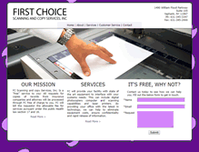 Tablet Screenshot of firstchoicescanning.com